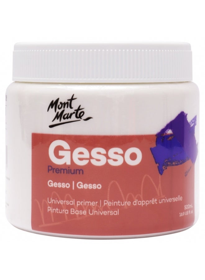 Mont Marte Gesso Primer - White 500ml - Image 1